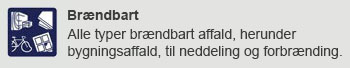 Affald brændbart