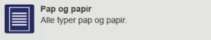 Affald papir og pap